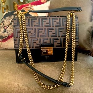 Fendi Kan I Black/ Brown Bag